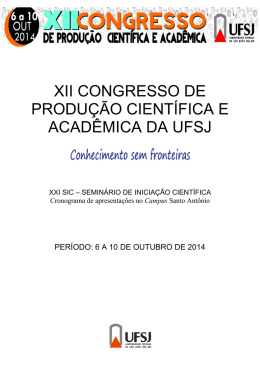 xii congresso de produção científica e acadêmica da ufsj