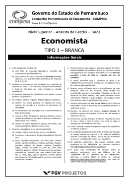 Economista - FGV Projetos