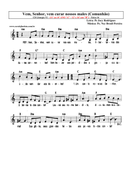 Partitura - MeritoCaT – Cantos para Missa
