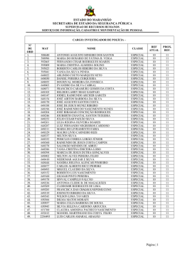 ESTADO DO MARANHÃO SECRETARIA DE ESTADO DA