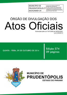 Diário Oficial - Prudentópolis