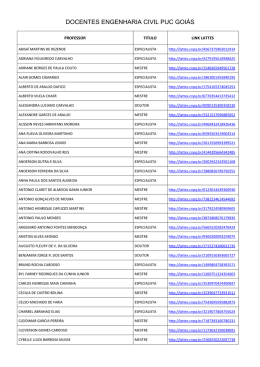 DOCENTES ENGENHARIA CIVIL PUC GOIÁS