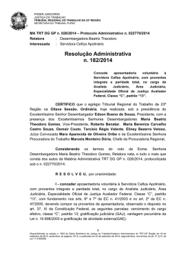 Protocolo Administrativo n. 022770/2014