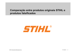 STIHL - comparação entre produtos falsos e originais [Modo