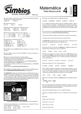 1_ ano - Lista 04 - Matematica