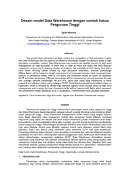 Copy of Desain model Data Warehouse dengan contoh kasus Perguruan Tinggi