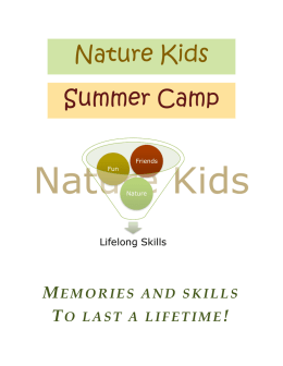 Lab 4-3 Nature Kids Camp Proposal