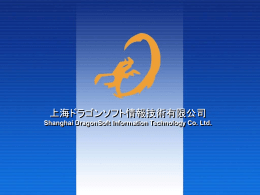 Slide 1 - 上海龙软信息技术有限公司