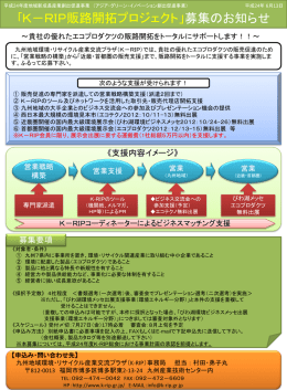 H24販路開拓プロジェクト募集要項 - 九州地域環境・リサイクル産業交流