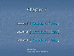 Chapter 7 On-Line Learning - Central Kitsap Junior High School
