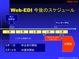 030122Web-EDI加入説明会 - MD-Net