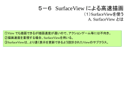 5-6 SurfaceViewによる高速描画