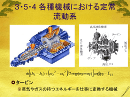 3・5・4 各種機械における定常流動系