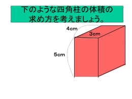 直方体の高さと体積の変わり方