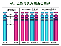 ゲノム刷り込み現象の異常