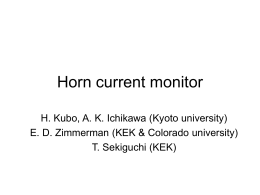 Horn current monitor
