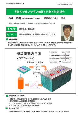 西澤 辰男 - 石川工業高等専門学校 研究シーズ集