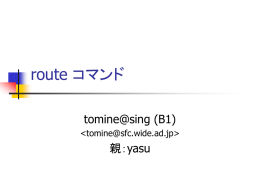 route コマンド