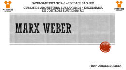 MARX WEBER. aula