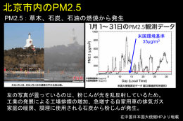 微小粒子状物質（PM2.5）
