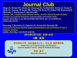PowerPoint - 埼玉医科大学総合医療センター 内分泌・糖尿病内科