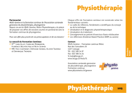 (Formation continue Sant&eacute;/Social - 2014-2015)