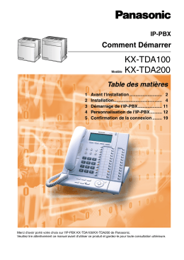 KX-TDA100 - Electro PABX