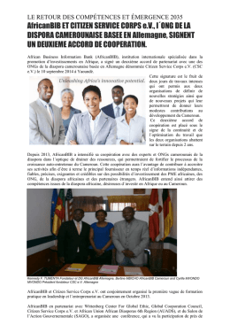 AfricanBIB ET CITIZEN SERVICE CORPS e.V., l