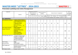 Maquette MEEF LM 2nd degré habilitation 2014