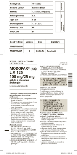 MODOPAR® L.P. 125 100 mg/25 mg