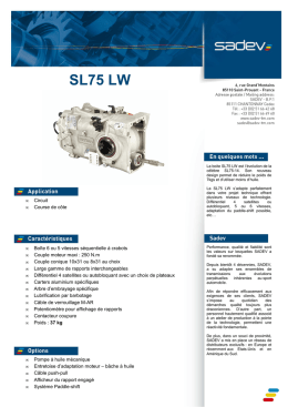 SL75 LW - SADEV