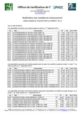 UNION des PHARMACIENS de la MOYENNE BELGIQUE