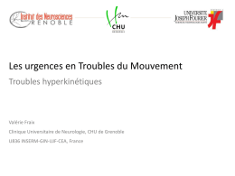 Les urgences en Troubles du Mouvement