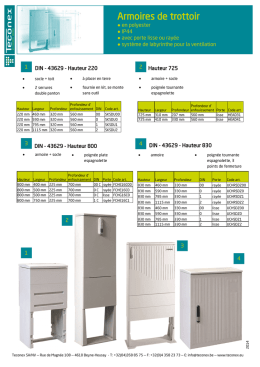 Armoires de trottoir
