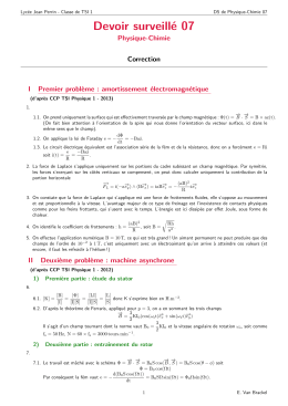 DS 07 - Correction - Classe Préparatoire aux Grandes Écoles TSI