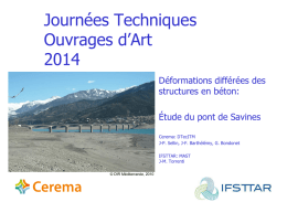 étude du pont de Savines - IFSTTAR Actions incitatives