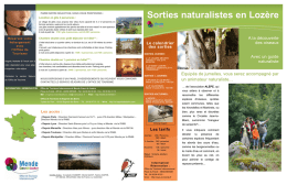 Les sorties naturalistes en pdf