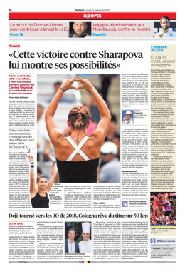 «Cette victoire contre Sharapova lui montre ses possibilités» - timea-b