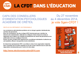 PF CAPA COP - Sgen-CFDT Académie de Créteil