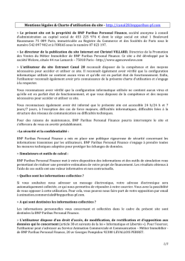 Mentions légales Extranet BNPP PF Canal 28 (2)