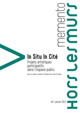 In Situ In Cité - Projets artistiques participatifs dans l