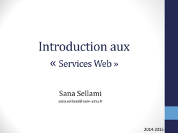 Introduction aux Services Web