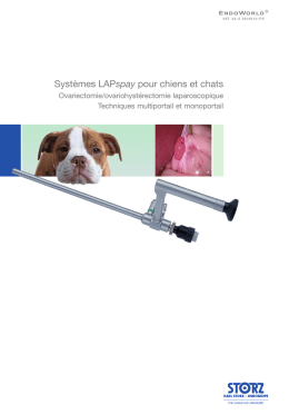 Systèmes LAPspay pour chiens et chats. Ovariectomie