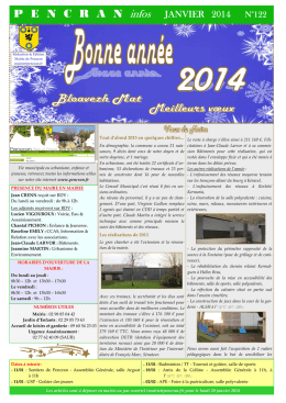 Pencran Infos Janvier 2014
