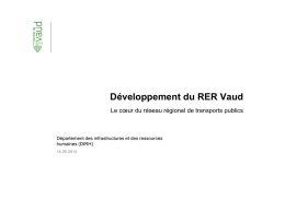Développement du RER Vaud