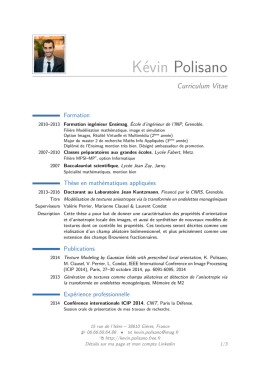 Mon CV - Kevin Polisano