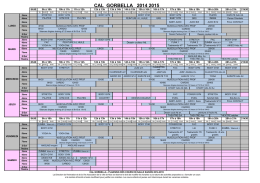 Planning des activit&eacute;s