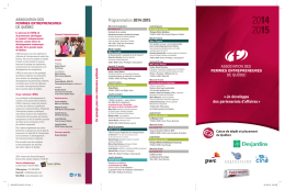 Programmation 2014-2015 - Association des femmes