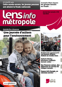 Lens Info Métropole 30 mai 2014