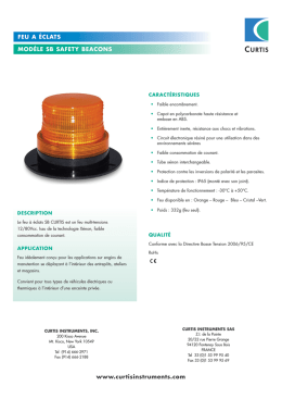 sb safety beacons - Curtis Instruments